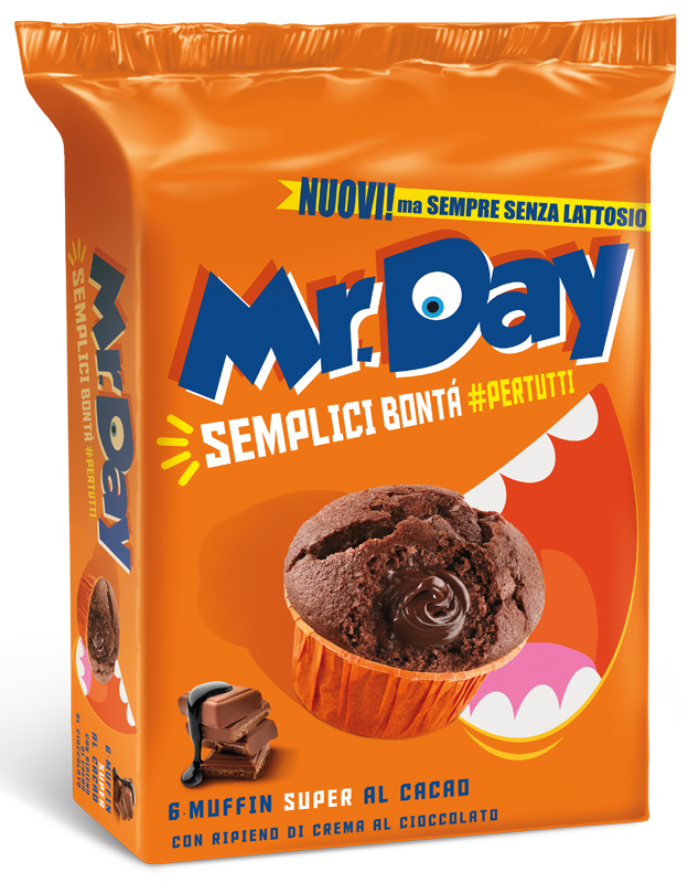 Confezione Muffin super al cacao con crema di cioccolato