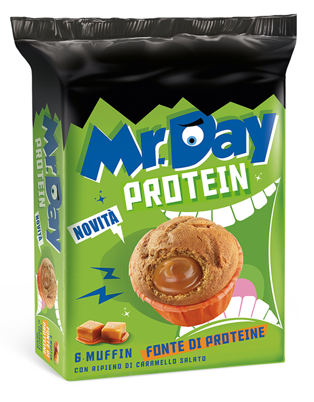 Confezione Muffin Protein al caramello salato