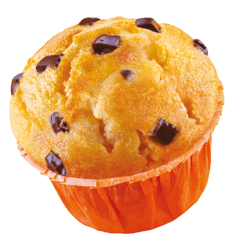 Muffin super con pepite di cioccolato fondente